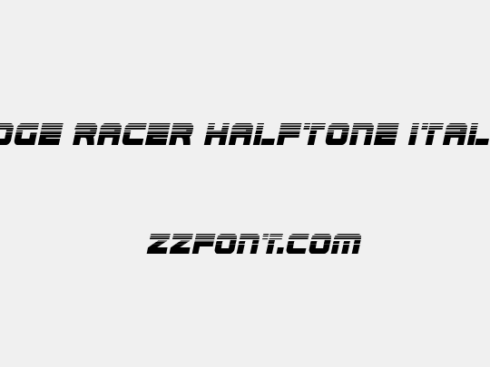 Edge Racer Halftone Italic