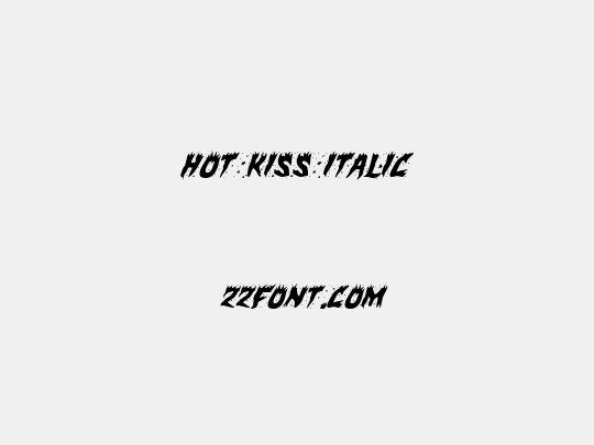 Hot Kiss Italic
