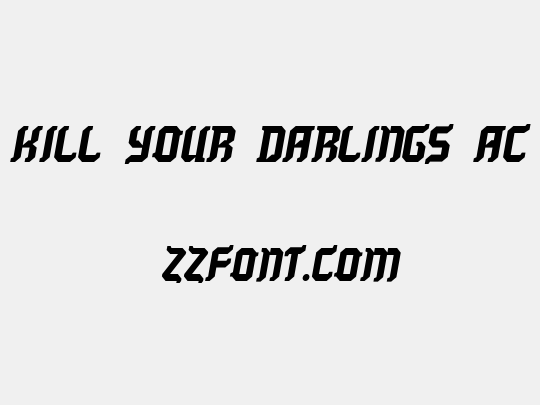 Kill your darlings AC