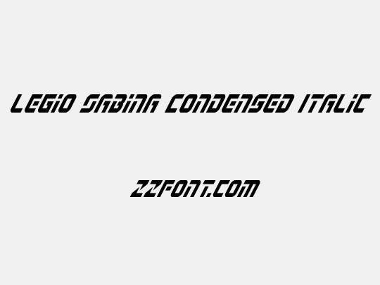 Legio Sabina Condensed Italic