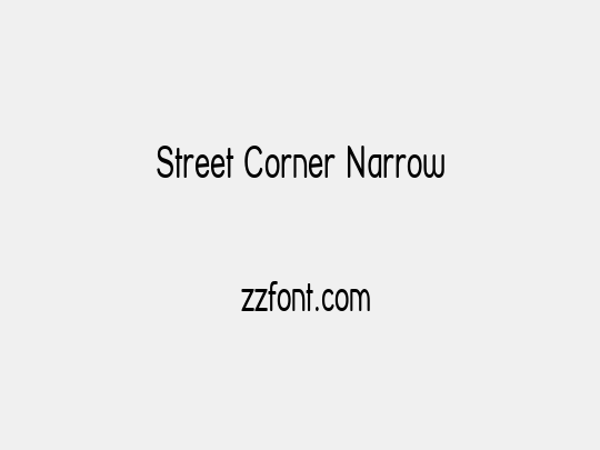 Street Corner Narrow