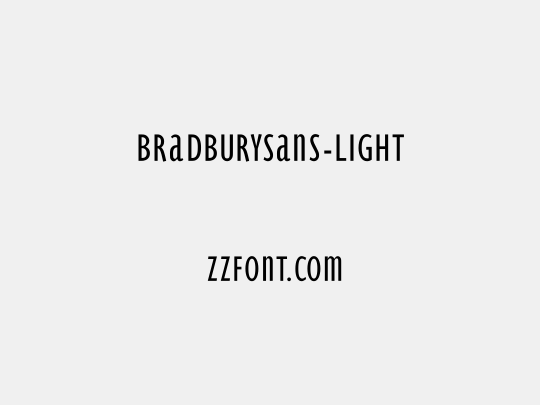 BradburySans-Light