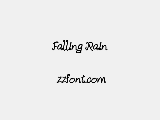 Falling Rain