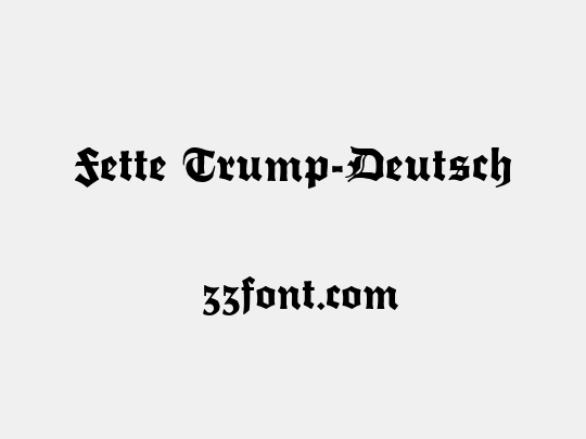 Fette Trump-Deutsch