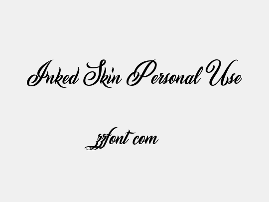 Inked Skin Personal Use