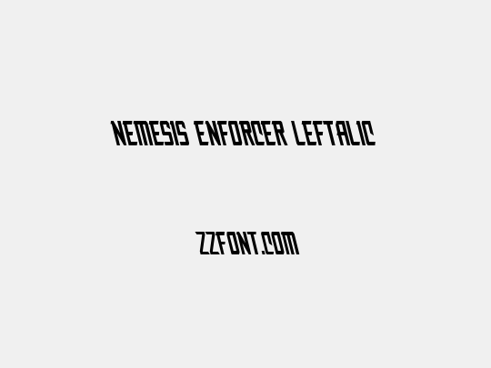 Nemesis Enforcer Leftalic