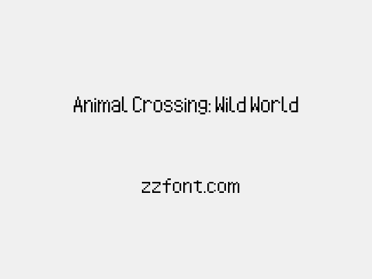 Animal Crossing: Wild World