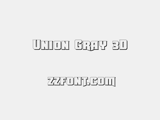 Union Gray 3D