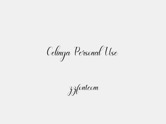 Celinya Personal Use