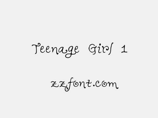 Teenage Girl 1