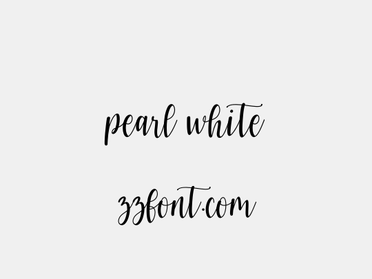 pearl white