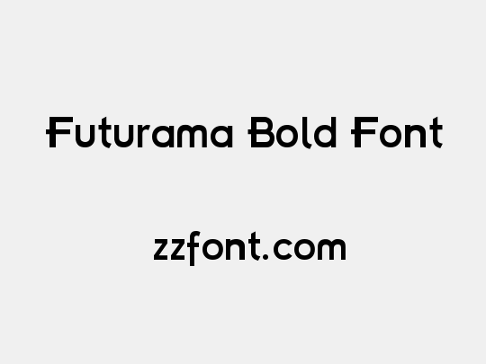 Futurama Bold Font