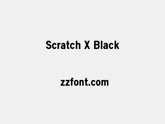 Scratch X Black