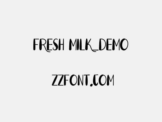 Fresh Milk_DEMO