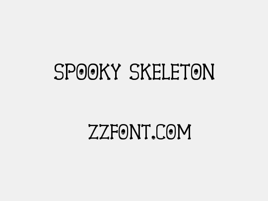 Spooky Skeleton