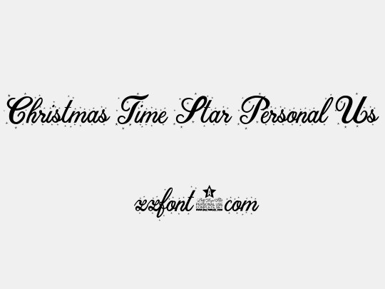 Christmas Time Star Personal Us