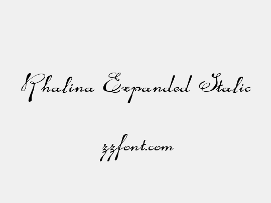 Rhalina Expanded Italic