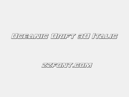 Oceanic Drift 3D Italic