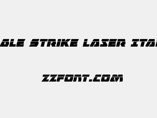 Eagle Strike Laser Italic