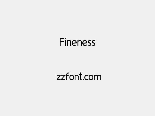 Fineness