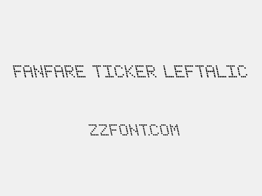 Fanfare Ticker Leftalic