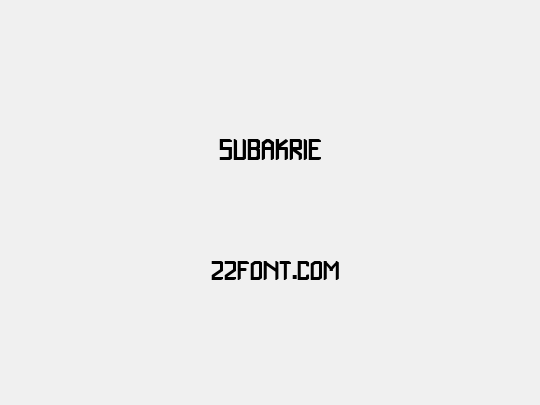 subakrie