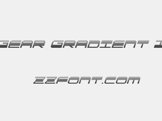 QuickGear Gradient Italic