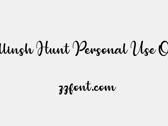 Bollinsh Hunt Personal Use Only