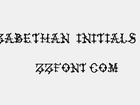 Elizabethan Initials tfb