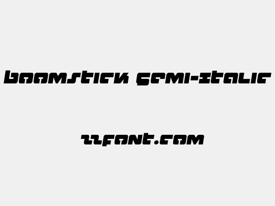 Boomstick Semi-Italic
