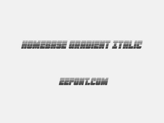 Homebase Gradient Italic
