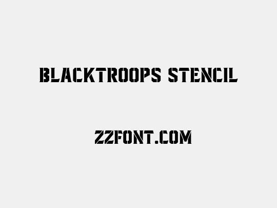 Blacktroops Stencil