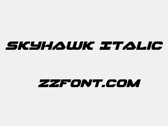 Skyhawk Italic