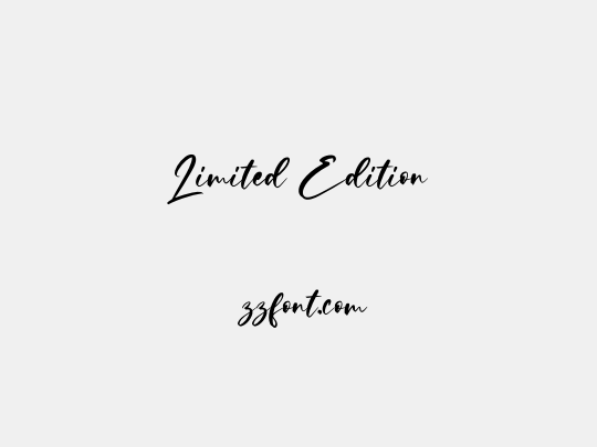 Limited Edition