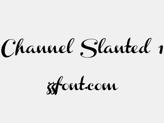 Channel Slanted 1