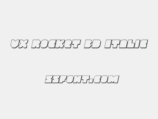 VX Rocket 3D Italic