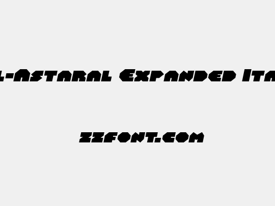 Bal-Astaral Expanded Italic