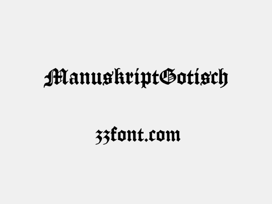 ManuskriptGotisch