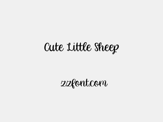 Cute Little Sheep