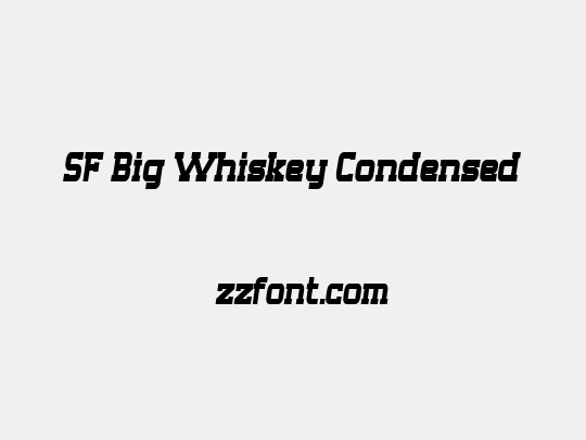 SF Big Whiskey Condensed