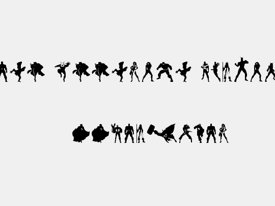 Heroes Assemble Dingbats