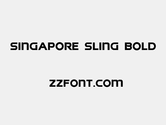 Singapore Sling Bold