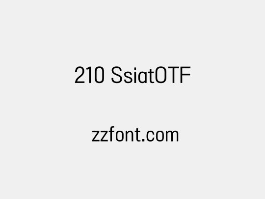 210 SsiatOTF