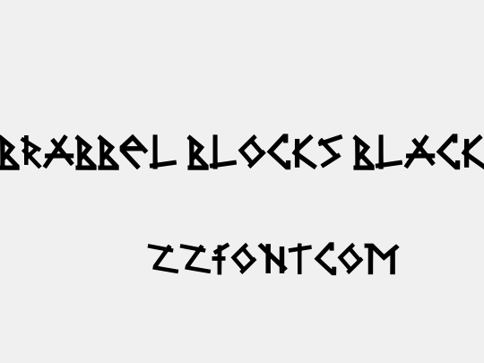 Brabbel Blocks Black