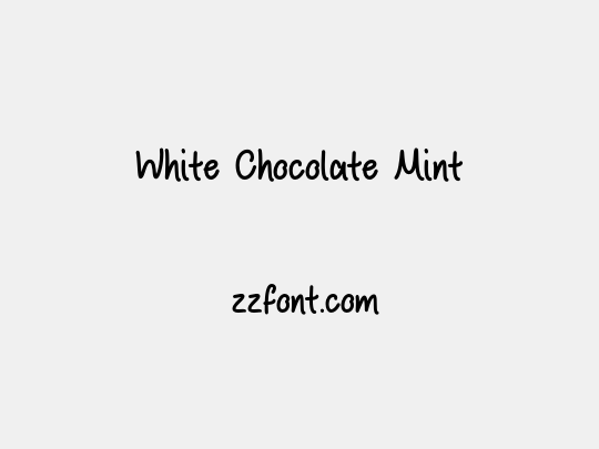 White Chocolate Mint
