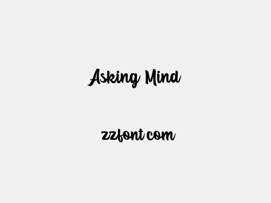 Asking Mind