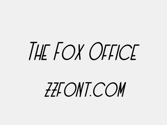 The Fox Office