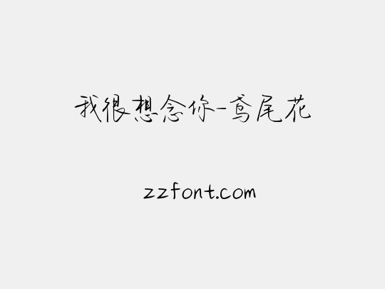 我很想念你-鸢尾花