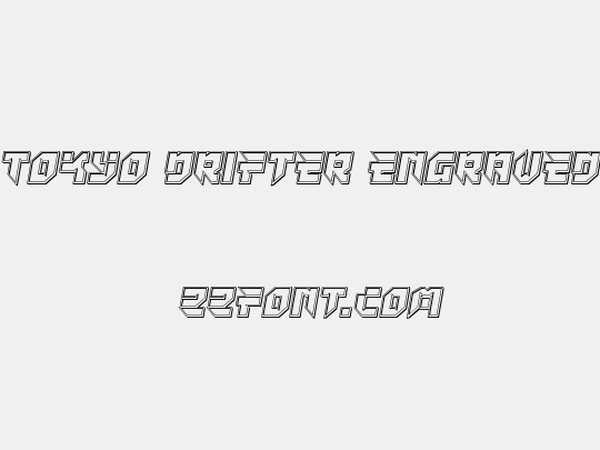 Tokyo Drifter Engraved