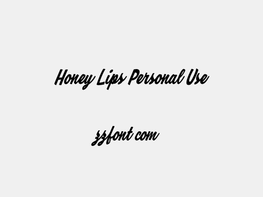 Honey Lips Personal Use